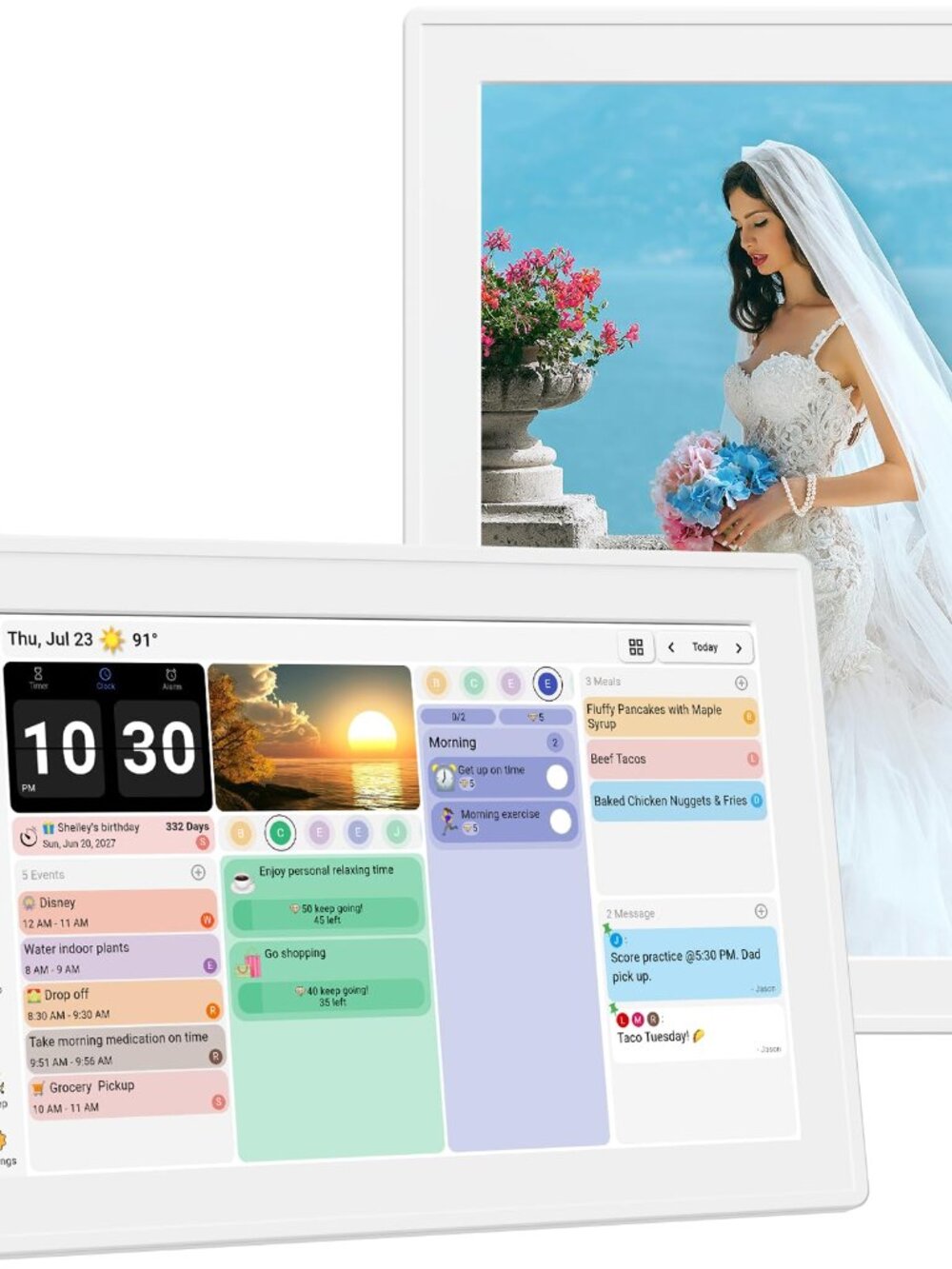 NEW Digital Calendar with Touch Screen Wall Mountable Multi-Platform Sync to for
